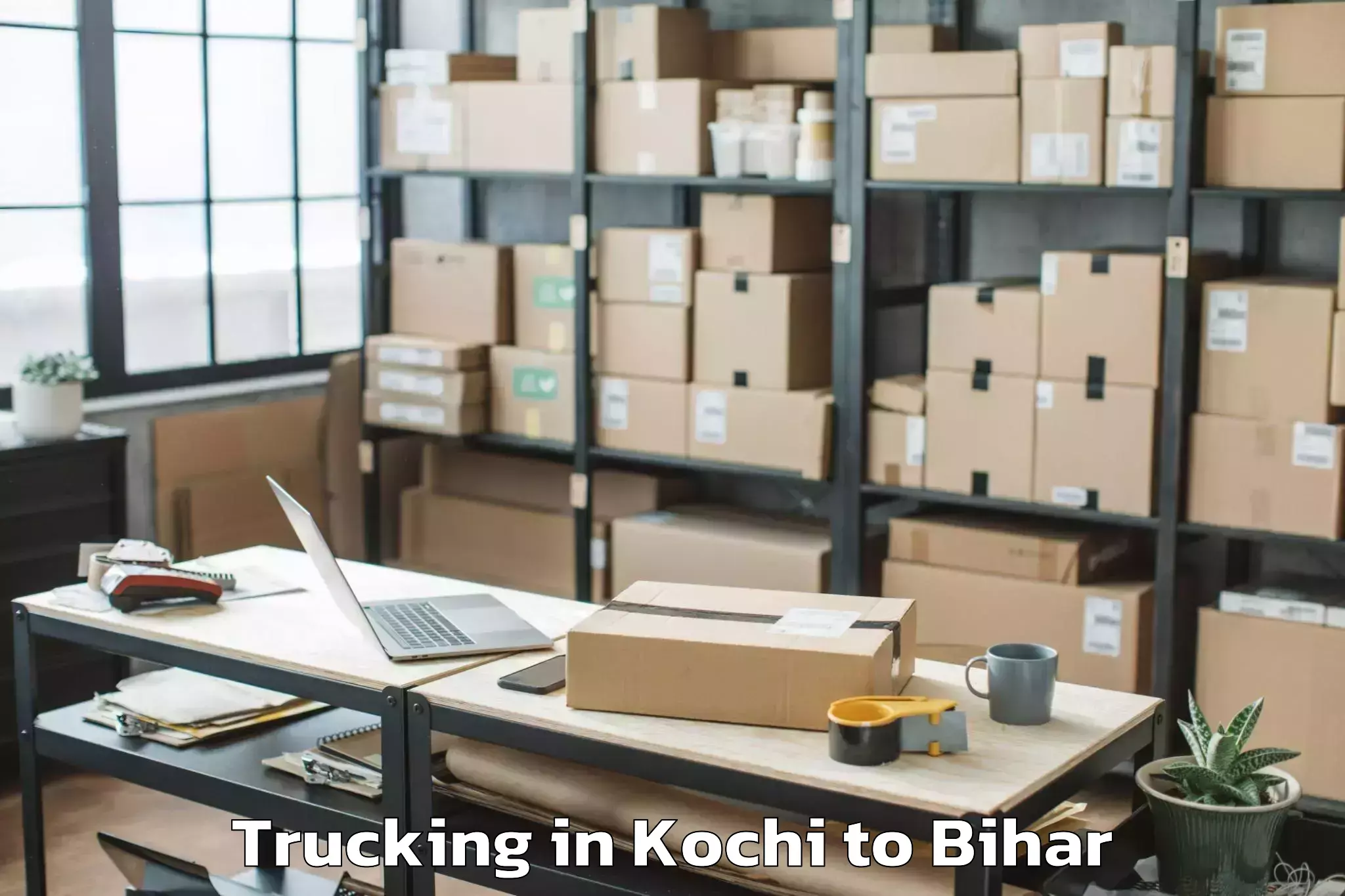 Top Kochi to Waris Aliganj Trucking Available